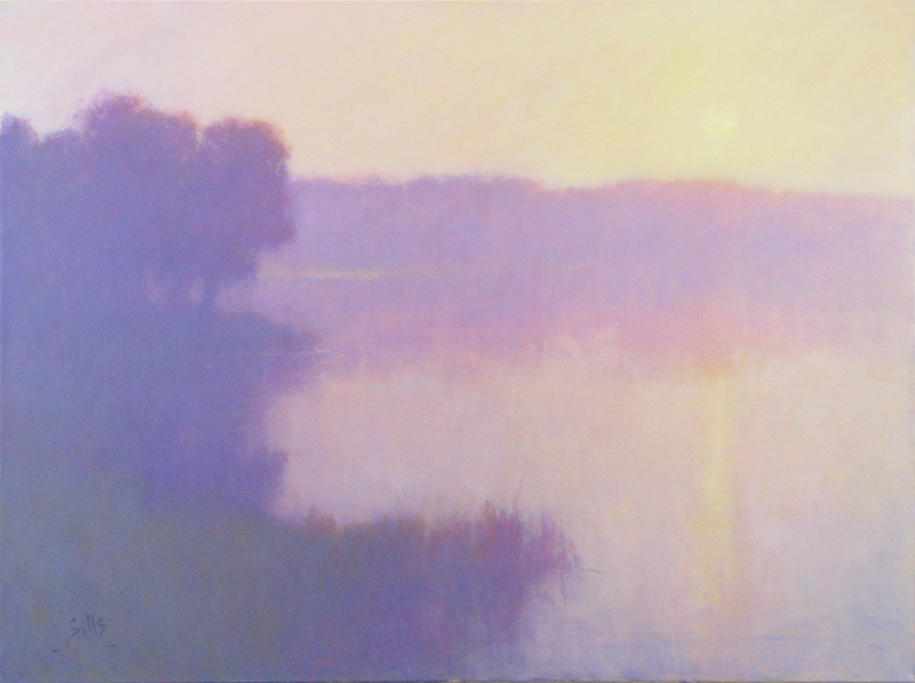 Sills, "Dawn Blush," Oil on Canvas, 36 x 48 in.