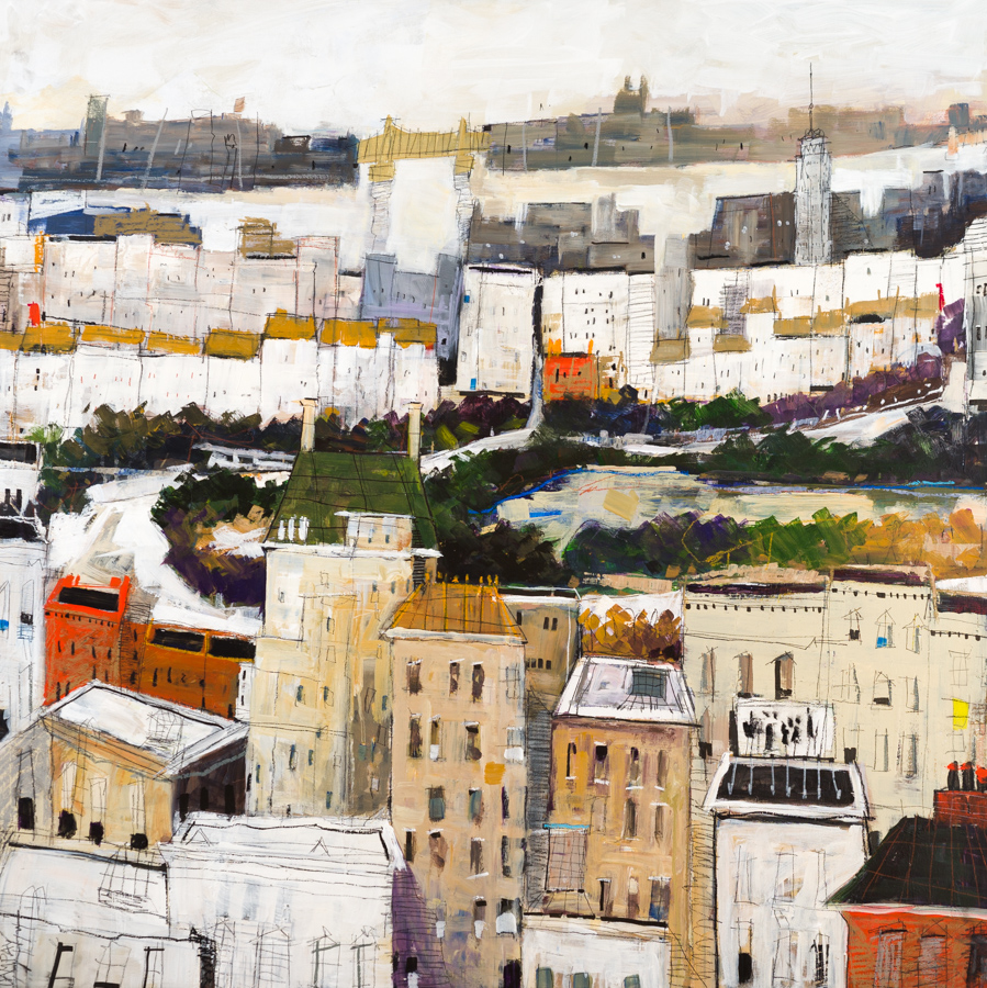 Dennis Campay's Above the Green Roof painting