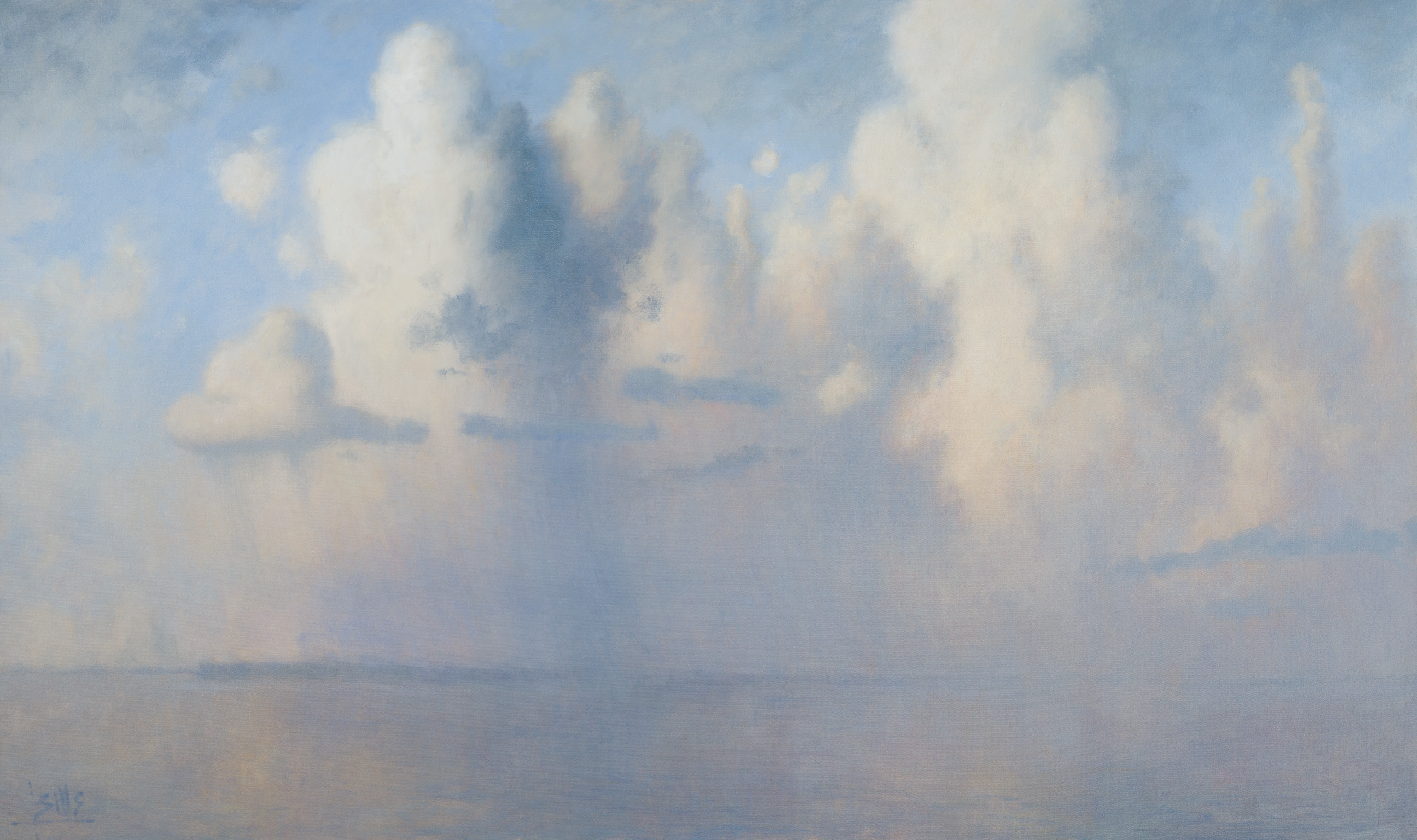 John Sills, "Rising Clouds", Oil on Canvas, 36 x 60 inches