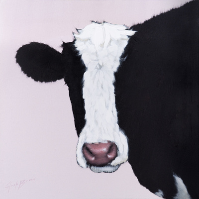  Title: COW 2 , Size: 30 X 30; 32 X 32 , Medium: Oil and Acrylic on Canvas , Price: $3,800.00