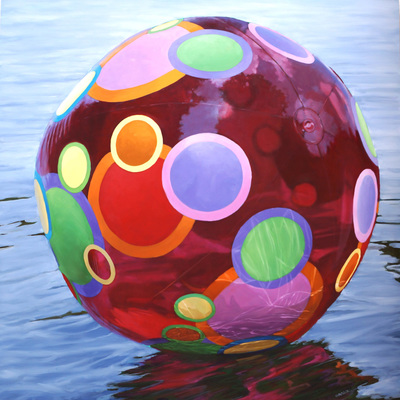  Title: RUBY REFLECTIONS , Size: 48 X 48; 50 X 50 , Medium: Oil on Panel