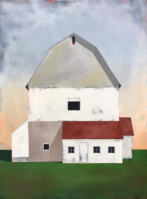  Title: BARN AT PALMER'S FARM , Size: 48 X 36; 50 X 38 , Medium: Acrylic on Canvas