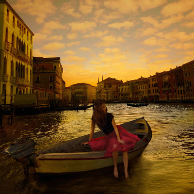 TOM CHAMBERS-MORNING ON THE GRAND CANAL