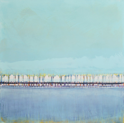  Title: ON THE WATER XXII , Size: 24 X 24; 26 X 26 , Medium: Oil and Wax on Panel