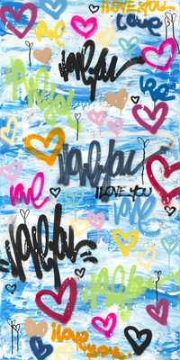  Title: IDEAL LOVE MATCH , Size: 60 X 30; 62 X 32 , Medium: Mixed Media on Canvas