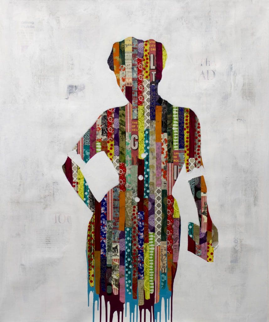 "Mrs. York", Mixed Media on Canvas, 60 x 50 in.