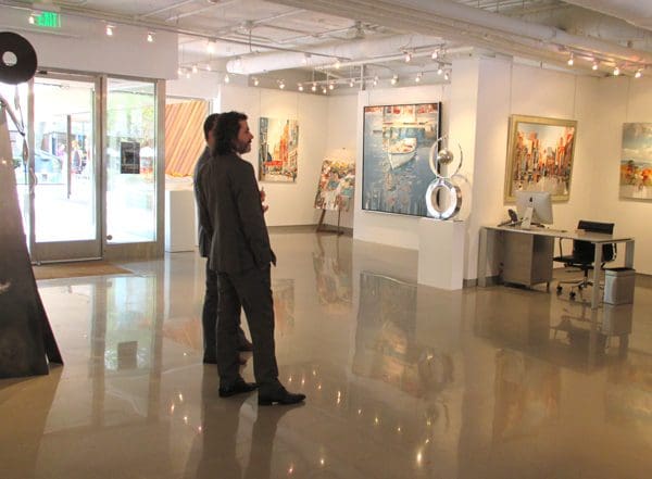 Josef Kote speaks with an attendee at the Baltimore Show