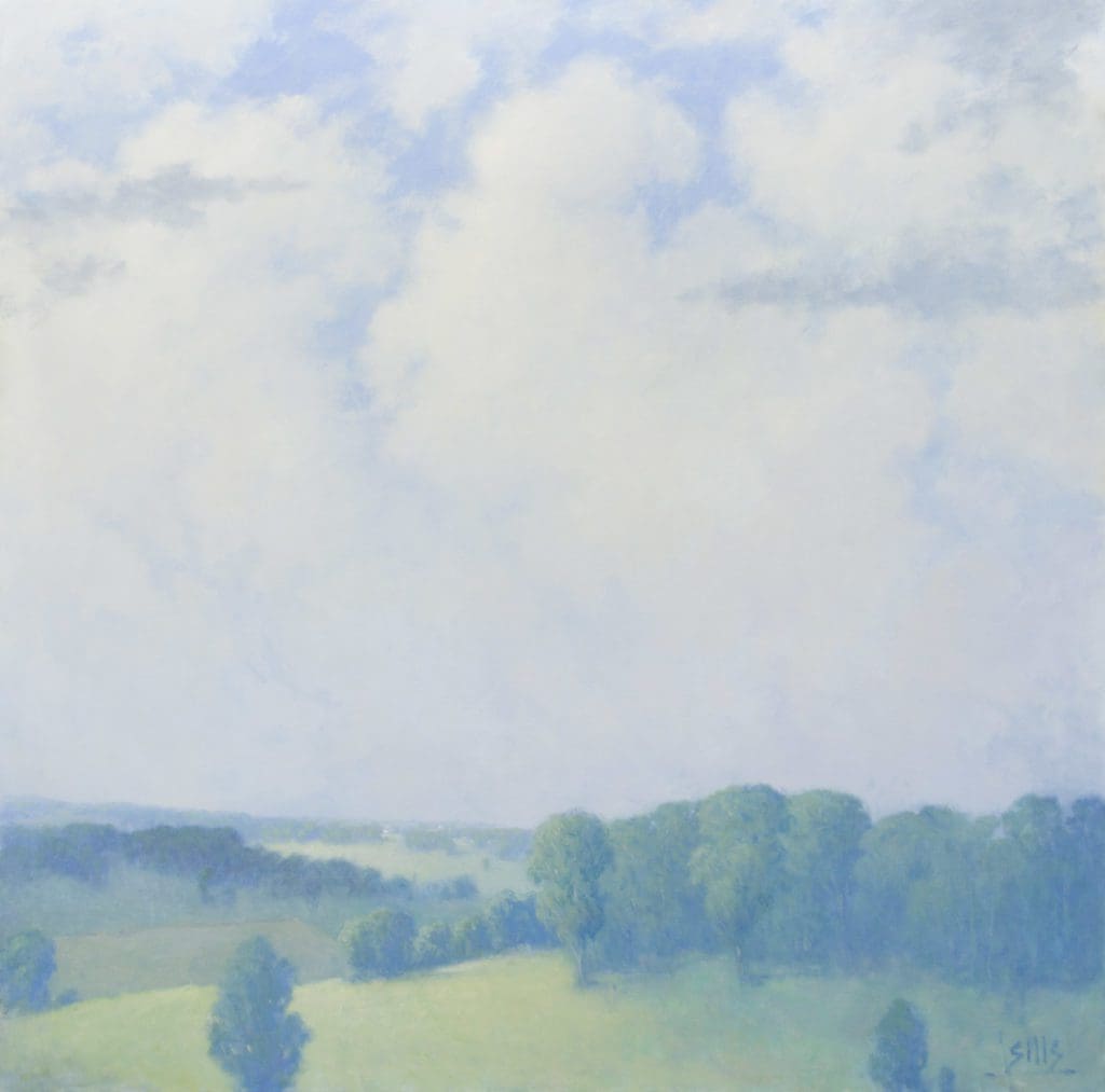 Sills, "Back Bay Dawn," Oil on Canvas, 20 x 24 in.