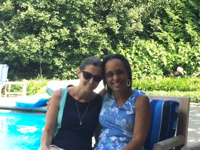 Poolside Conversation