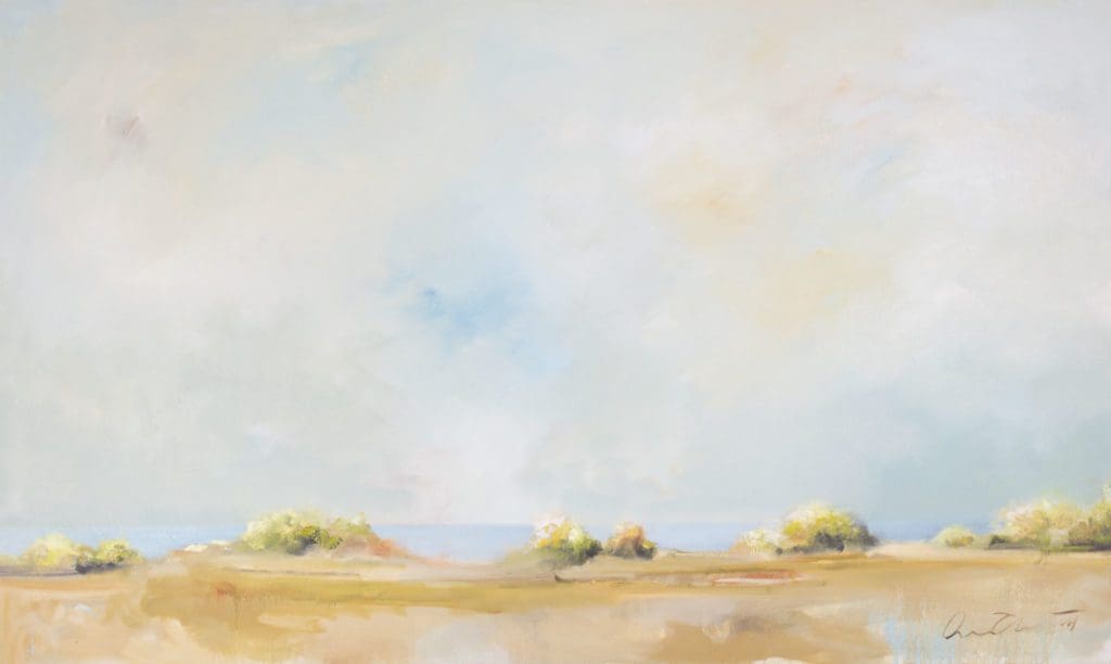 Abrecht, "Tidal Line", Oil on Canvas, 36 x 60 in.