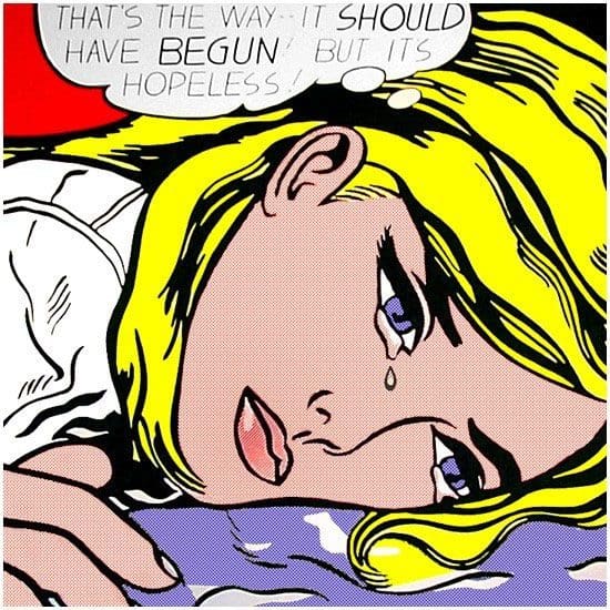 Lichtenstein, "That's the Way-It Should Have Begun! But It's," Color Screenprint, 36 x 36 in.