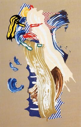 Lichtenstein, "Blonde," Lithograph, Woodcut, 58 x 37 in.