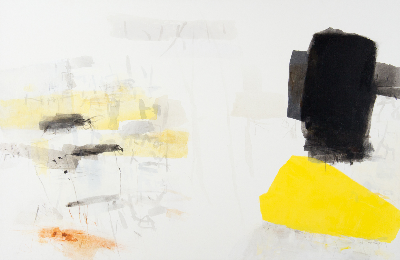 Lee, "Abstract Alchemy #1," Acrylic on Canvas, 30 x 46 in.