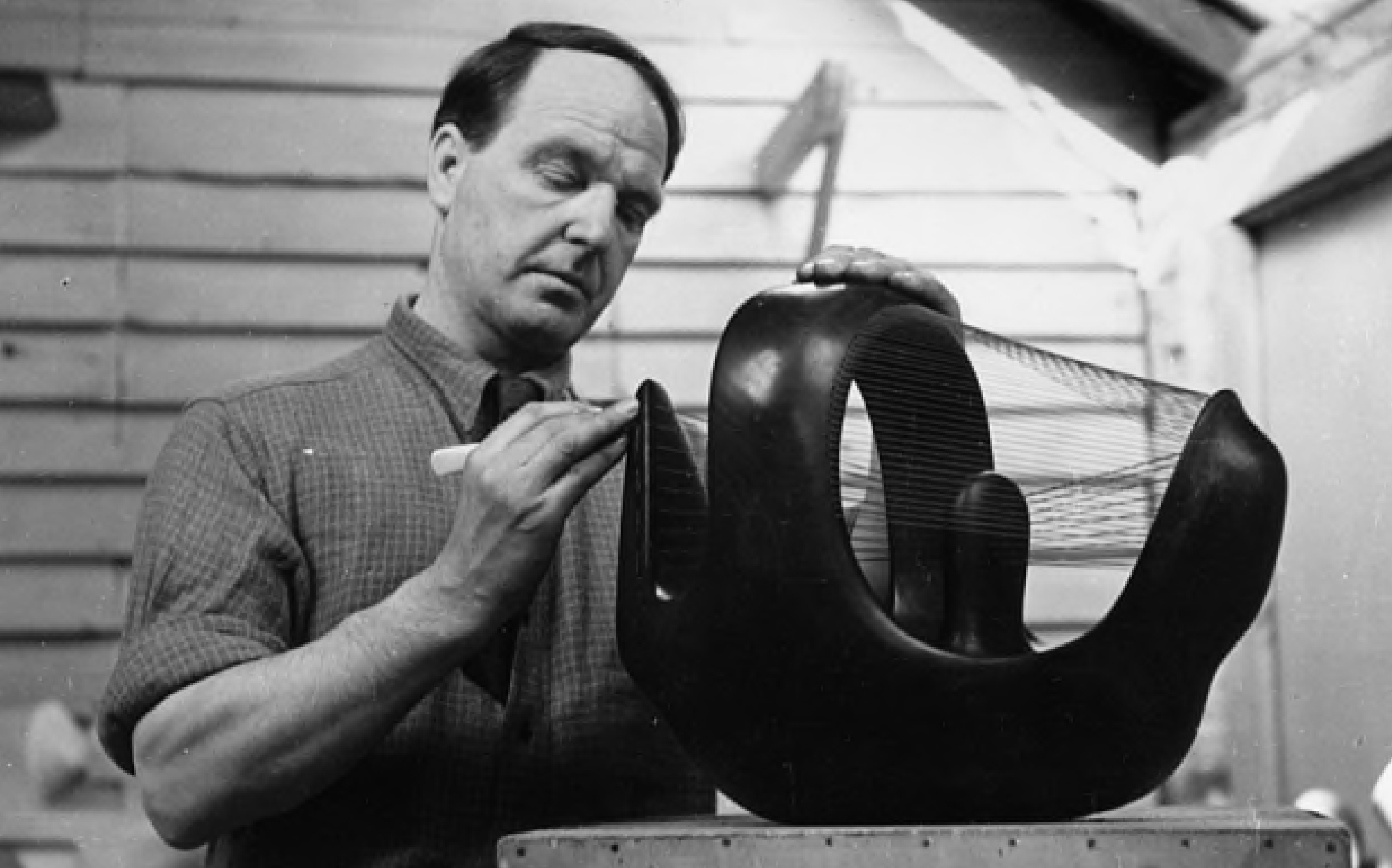 Henry Moore, photographed by Lauren Bacall, 1945