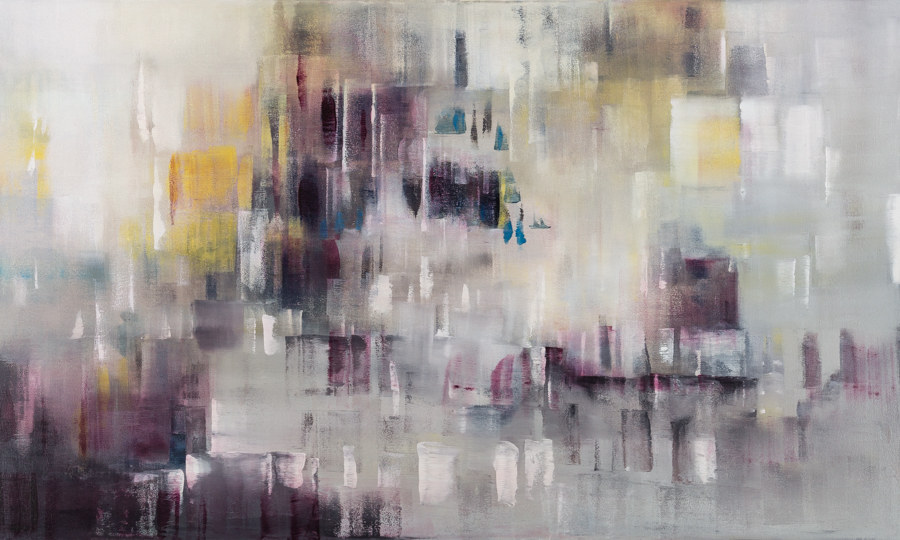 Dugar, "The Secret House," Oil on Canvas, 36 x 60 in.