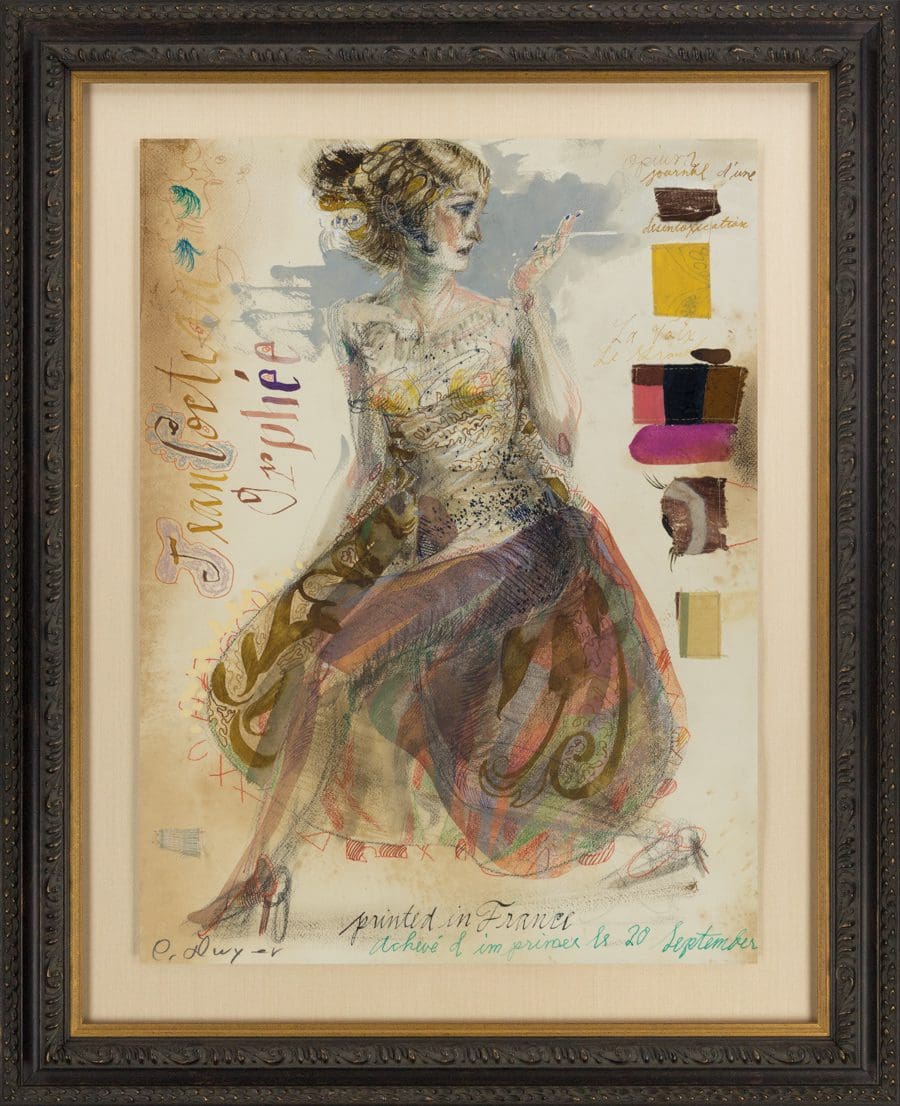Dwyer, "Moulin Rouge Grand LXXXI," Mixed Media on Paper, 24 x 18 in.