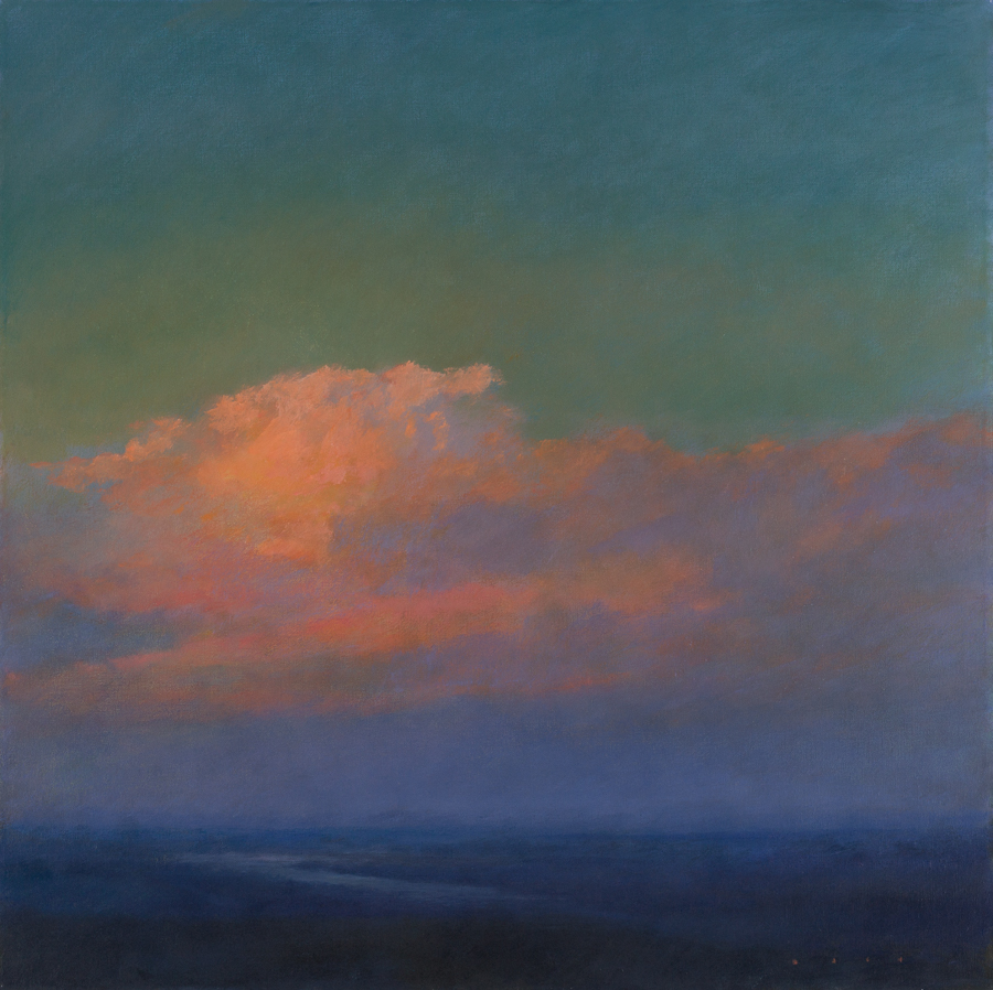 Bach, "Majesty's Colors," Oil on Canvas, 30 x 30 in. 