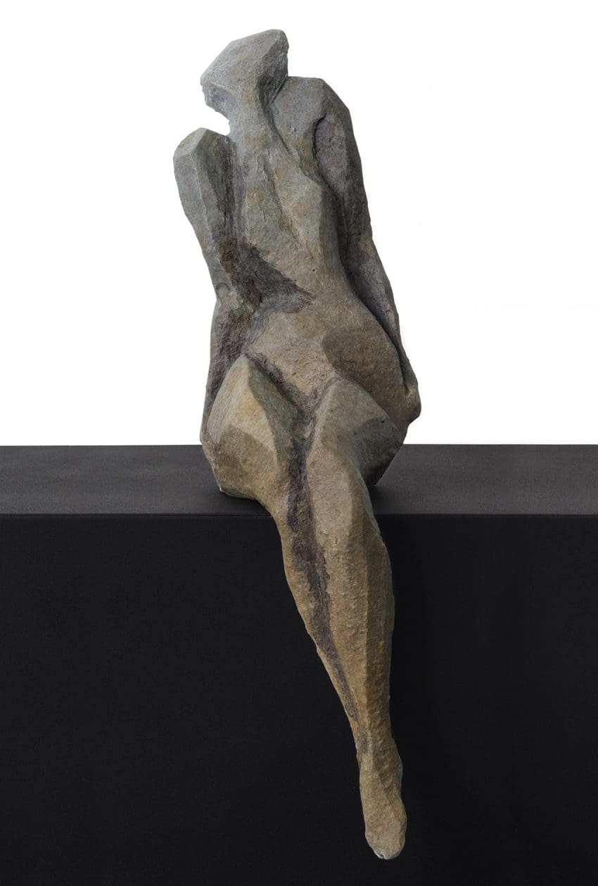 Sheila Ganch, Thought, Bronze, 17 × 5 × 7 inches