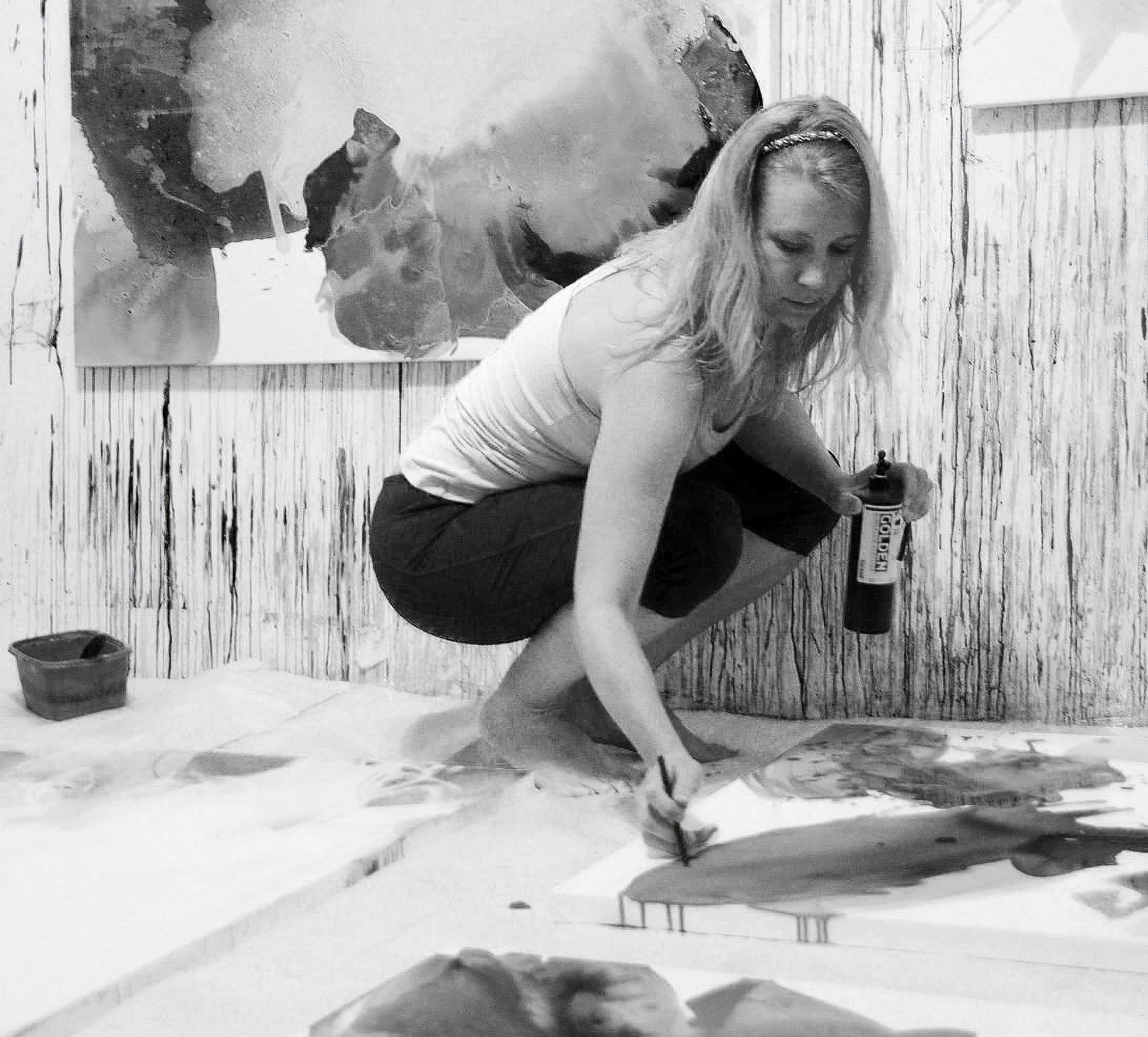 Liz Leventhal in her studio