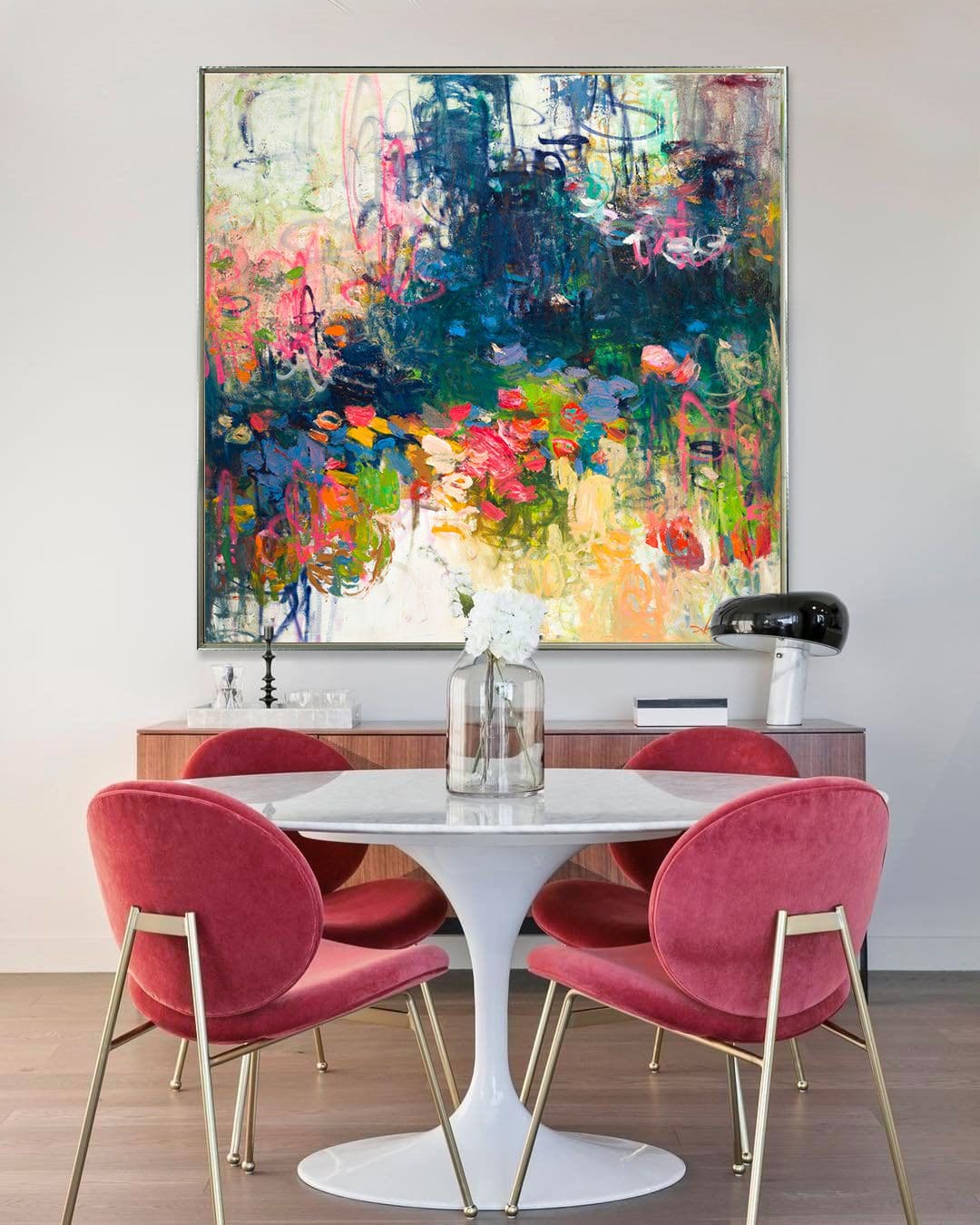 Resting in Silence in a dining room